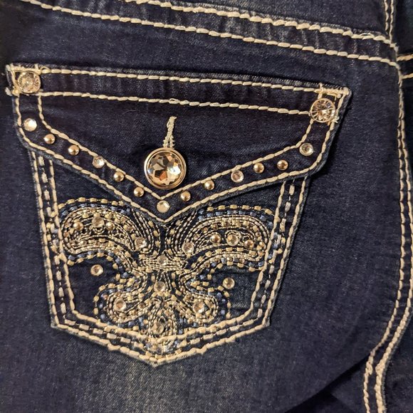 a.n.a Bootcut Jeans, Blue, 8 - Picture 7 of 10